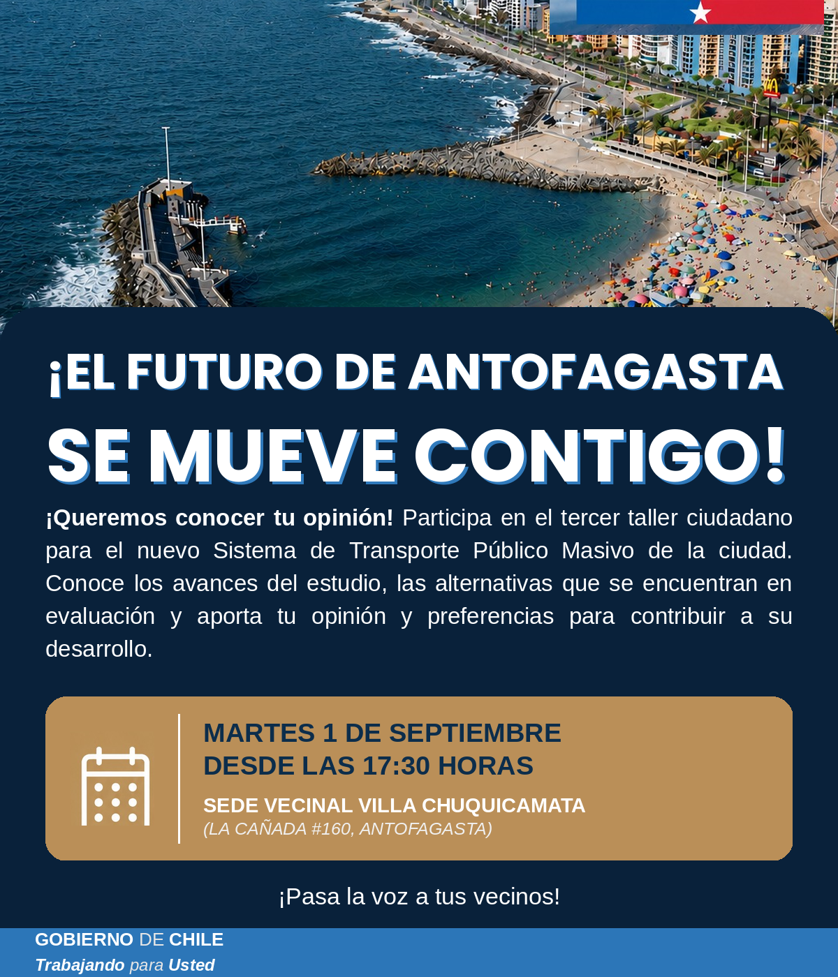 Imagen del proyecto Transporte Publico Masivo Antofagasta