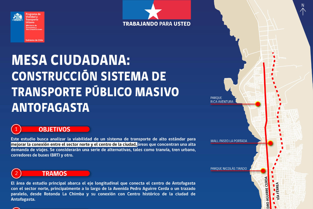 Imagen del proyecto Transporte Publico Masivo Antofagasta